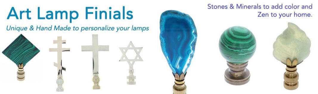 Unique, hand made Art Finials for lamps
